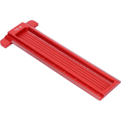 T-förmiger Anreißlineal, Kreuzanreißwerkzeug für die Holzbearbeitung, 0-20 cm, TS-8, Mini-Linienmesser für Schreiner (1/5)