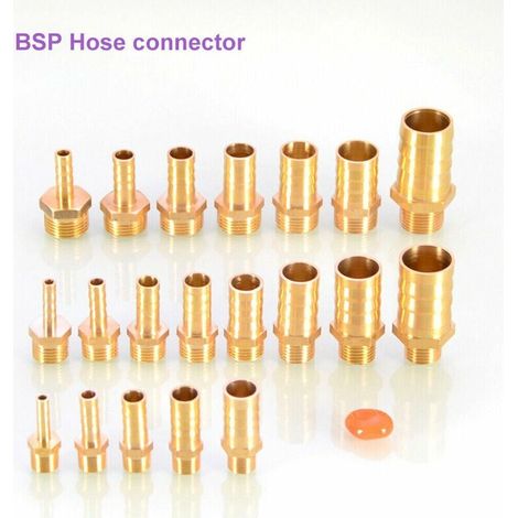 1 adaptateur de tuyau fileté mâle en laiton BSP 1/8×12 mm CK pour eau, air et gaz (1/3)