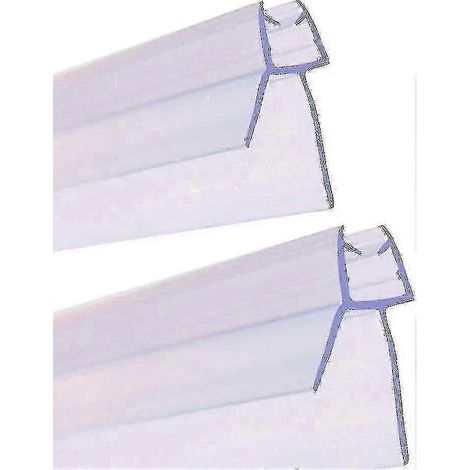 Lot de 2 joints de porte de douche de 900 mm pour verre droit/courbe, diamètre 46 mm, jeu maximal 20 mm - BN (1/5)