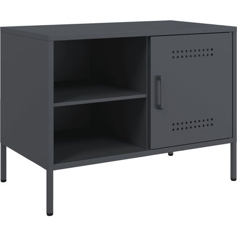 Maison Exclusive - TV-Schrank Anthrazit 68x39x50,5 cm Stahl