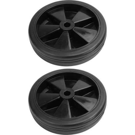 Lot de 2 roues universelles de 150 mm (6 pouces) à 12 trous, en caoutchouc, pour compresseur d'air. Pièce de rechange pour compresseur d'air. Diamètre : 150 mm. (1/5)