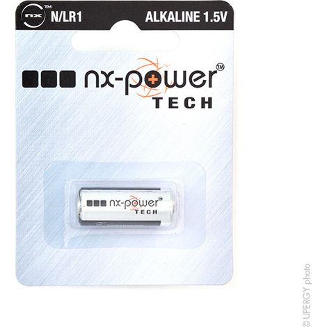 NX - Pile alcaline blister x1 LR1 - N Nx-Power Tech 1.5V 907mAh (1/4)