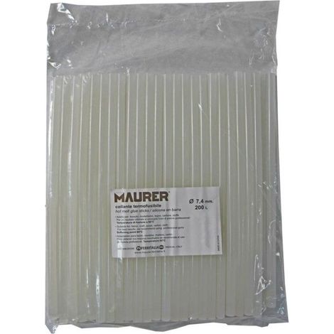 COLLA TERMOFUSIBILE STICK MINI Ø7,4X200MM MAURER 400GR (1/2)