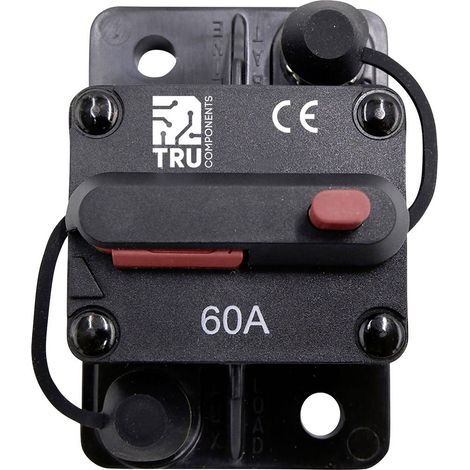 TRU COMPONENTS TC-13596592 Disgiuntore 60 A Nero 1 pz.