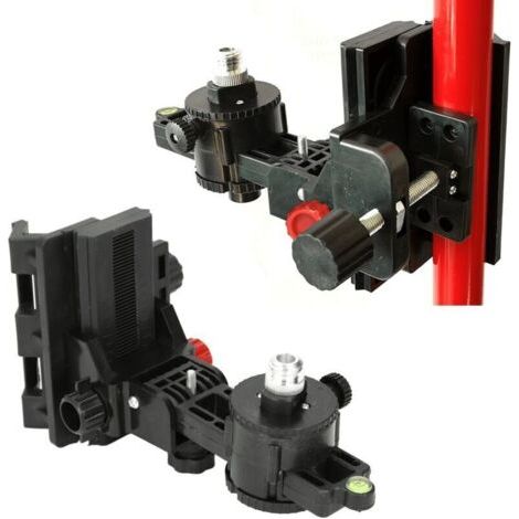 Adaptateur de niveau laser à support ,Support Réglable à 360 Degrés, Base Pivotante en Forme de L avec Clip, Montage Mural au Plafond (1/5)