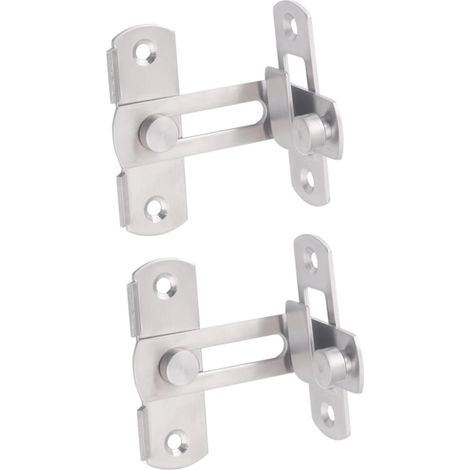 Lot De 2 Verrous De Sécurité Pour Porte Coulissante En Acier Inoxydable Pour Porte Coulissante Armoire Fenêtre Meubles (1/5)