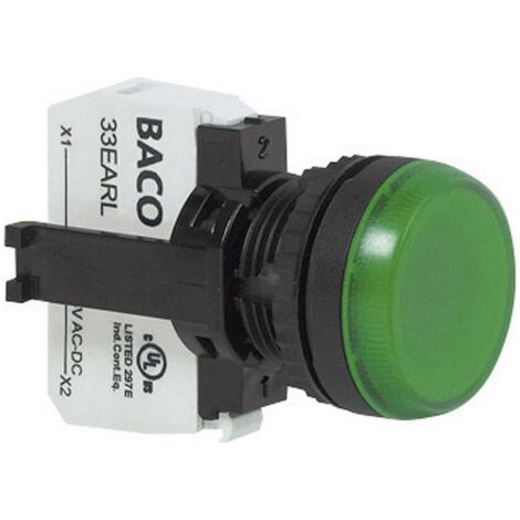 VOYANT LUMINEUX BACO BAL20SE20L AVEC ÉLÉMENT LED VERT 24 V/DC, 24 V/AC 1 PC(S) (1/4)