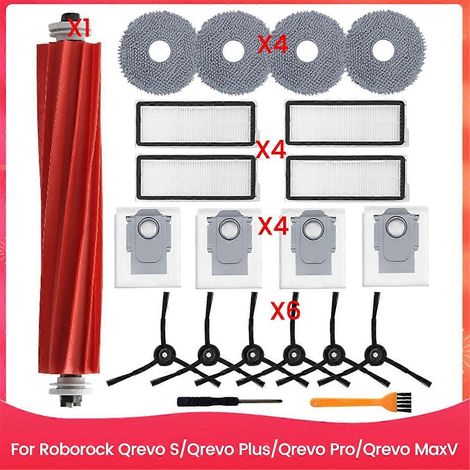 Kit d'accessoires pour aspirateur robot Qrevo S/Qrevo Plus/Qrevo Pro/Qrevo MaxV : brosse latérale principale, filtre HEPA et sacs de nettoyage (1/3)