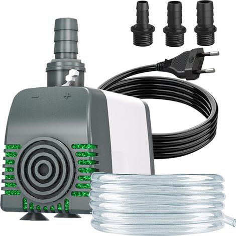 Pompe à Fontaine 45W 3500 L/H, Arrêt Automatique Niveau Bas  Protection Contre La Surchauffe, Ultra Silencieuse - Câble 1,8m Pour Bassins, Aquariums, Fontaines et Systèmes Hydroponiques (1/5)