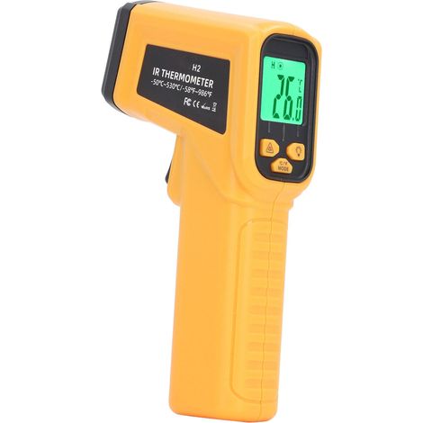 Pistolet thermique infrarouge haute précision sans contact, thermomètre industriel pour la maintenance mécanique et les espaces domestiques (1/5)