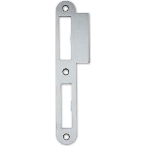 1 Gâche à languette Acier inoxydable, 170x40mm, Épaisseur 2mm, DIN L, Pour serrures de porte intérieure (1/3)