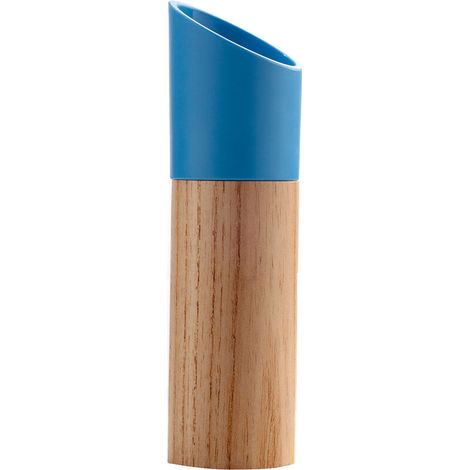 Wooden Black Pepper Powder Abrader with Adjustable Coarse（Blue）