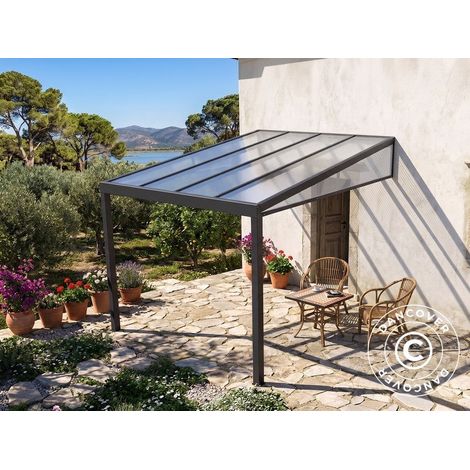 Patio Cover San Pablo Alu+, 3x4 m, Black - Dancover