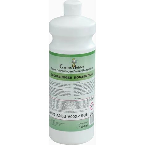 Nettoyant toits 1L anti-mousse et algues - Idéal pour tuiles et eternit - Couvre 100 m²
