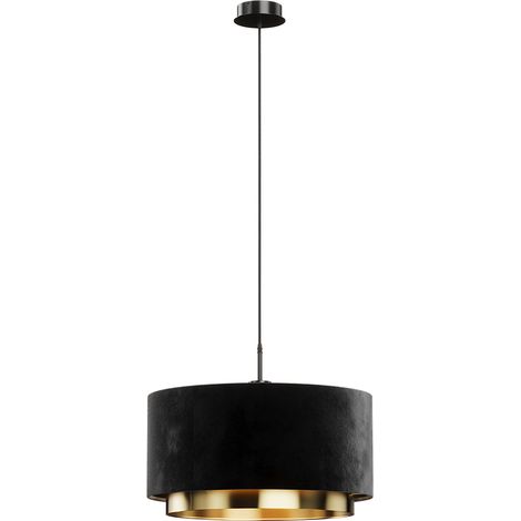lampadario a sospensione Goldamo, Nero, 45 x 25.7 cm, Vicco
