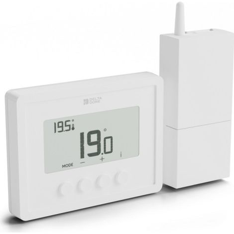 Tybox RF 210 XL Thermostat sans-fil hydraulique & aéraulique - rectangulaire - Delta Dore 6051151 (1/3)