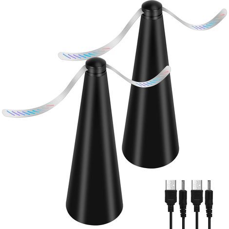Fly Killer Fan Lot de 2 anti-moustiques sans utiliser de produits chimiques pour éloigner les mouches et les insectes de la nourriture pour le camping, la salle à manger, le jardin (1/5)