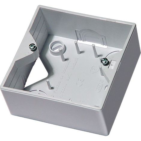Caja de instalación en superficie para enchufes de la serie AKCENT WHITE