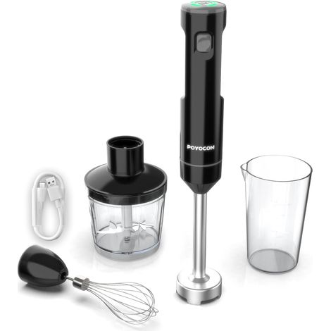 Stabmixer Kabellos Akku Stabmixer Set Pürierstab Zerkleinerer (1/5)