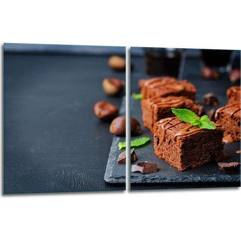 2x PIATTO PROTETTIVO IN VETRO PER FORNELLO TORTA 40x52 (1/5)