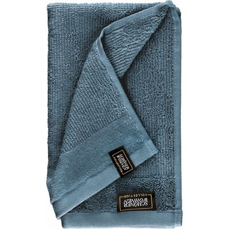 SCHÖNER WOHNEN Toalla para invitados SENSE-6 - Set de 6 30x50 cm, Azul