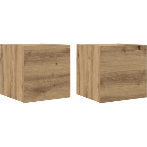 Meubles TV muraux 2 pcs Armoires TV suspendues - chêne artisanal 30,5x30x30 cm fr2742 - Maison La Vie