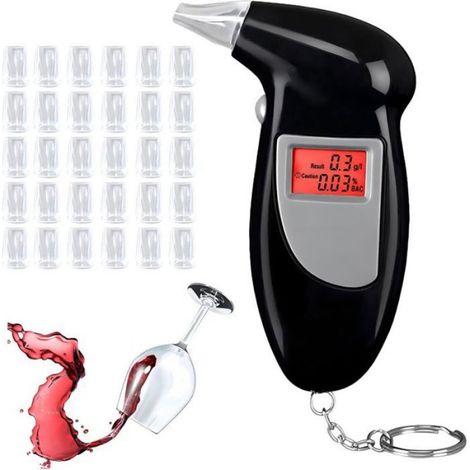 LaBlanc - Testeur d'alcool, testeur par mille avec 30 embouts buccaux, testeur d'alcool portable professionnel (1/5)