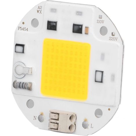 Lot COB 70W 220V Haute Puissance, Puces LED Sans Soudure Ni Driver, Blanc Chaud, Éclairage DIY, Ampoule COB Super Lumineuse (1/5)