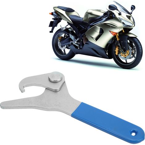Clé à choc moto réglable, mâchoire crochet antidérapante pour ressorts de 35mm à 75mm