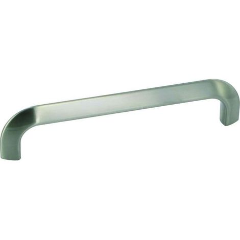 Poignée métal - Hauteur : 39 mm - Entraxe : 256 mm - Décor : Inox brossé - Epaisseur : 13 mm - Longueur : 274 mm - Matériau : Zamac - METAKOR