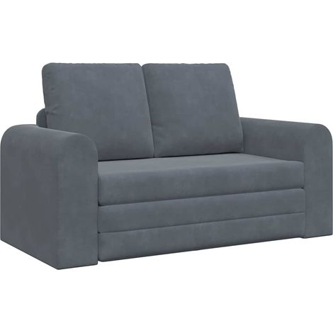 Canapé-lit，Canapé convertible Gris foncé 148 x 71 x 83 cm Velours CFW41072 (1/5)