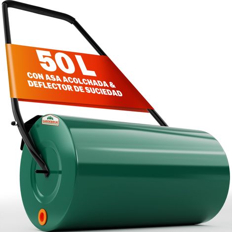 GARDEBRUK® Rodillo de Césped 60cm Ø32cm Rellenable Agua/Arena 50L Herramienta de Jardín Multiusos Alisado de Terrenos (1/9)