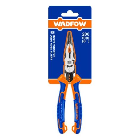 Alicate Punta Larga Multifuncional 6 en 1 WADFOW 8"/200mm Cr-V, Ahorro de Energía 30% (1/4)