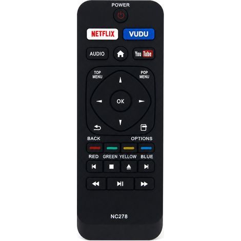 Telecomando di ricambio compatibile per televisore Philips Blu-ray/DVD, modello NC278 (1/5)