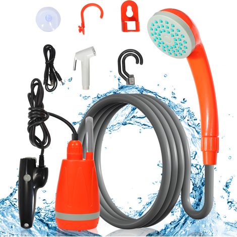 SWANEW Doccia da campeggio Doccia da giardino con pompa sommergibile Soffione doccia auto Doccia da giardino (1/5)