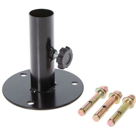 Set 6 Pezzi Base per Palo Verdemax per Tralicci in Alluminio Antracite