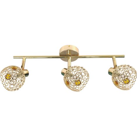 Plafonnier Candellux Aron laiton 3xG9 métal 55cm IP20 (1/2)