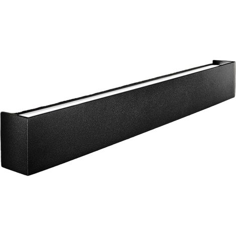 Applique Murale Led Moderne En Aluminium Noir Mat 30W 3000K, Design Mince Et Élégant Pour Éclairage Intérieur De Haute Qualité Par Perenz. (1/2)