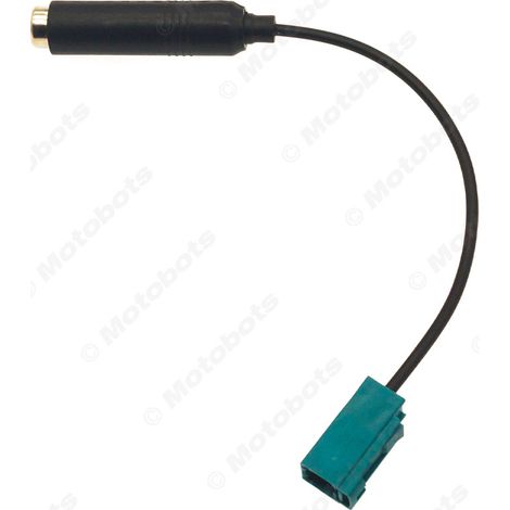 ISO to FAKRA car antenna compatible with Volkswagen, Mercedes-Benz, BMW, Citroën, and Ford radio antennas. (1/4)