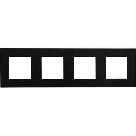 Cornice PC 4 Moduli Modern Nero per Interruttore Modern (1/4)