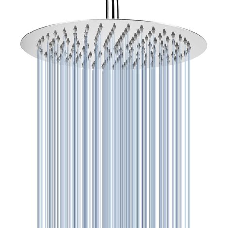Regenbrause 25cm Edelstahl Hochdruck Duschkopf mit Kugelgelenk Chrom (1/5)