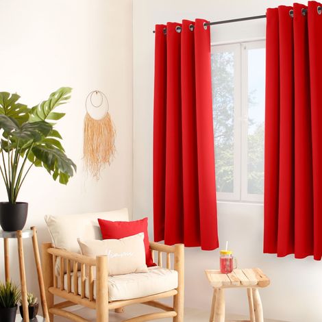 Rideau Thermique "Thermos" 140x180cm Rouge (1/2)