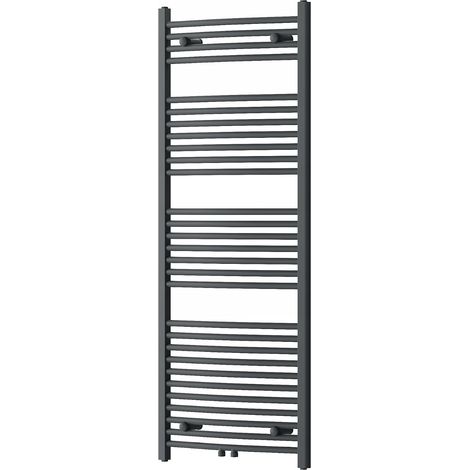 Radiador secatoallas eléctrico 733W 150x60x5,6cm, Gris