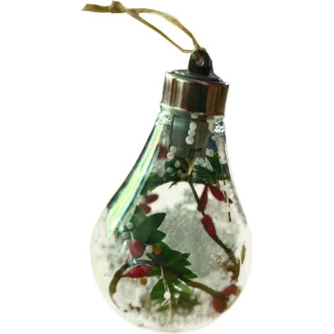 Boules de Noël lumineuses, décorations de sapin de Noël, boules de Noël transparentes à LED à suspendre pour la décoration de Noël (1/4)