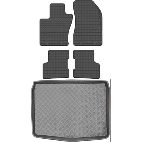 Set di tappetini in gomma per auto e tappetino per bagagliaio per Fiat 500X Crossover del 2019 (1/5)