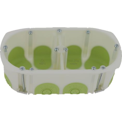 boîte encastrement - bbs - 2 postes - diamètre 67 mm - profondeur 50 mm - bizline 550250