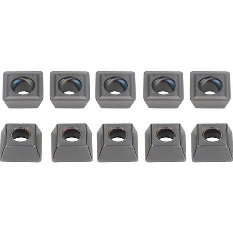 10 Stück CNC-Wendeschneidplatten aus Hartmetall für Drehmaschinen, SPMG090408‑TG LF6018, Industriewerkzeug