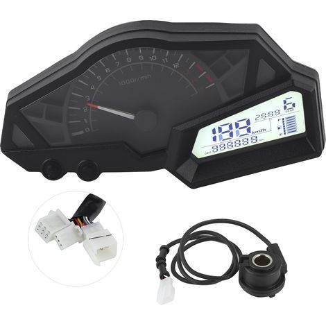 Motorrad-LCD-Kilometerzähler, Tankanzeige, 15000 U/min, passend für NINJA 300 (1/5)