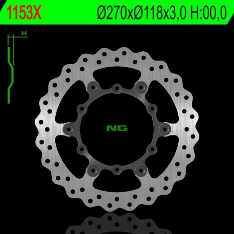 Disco de freno delantero NG para Yamaha YZF 98-24, YZ/WR 2T/4T Wave 270 mm flotante