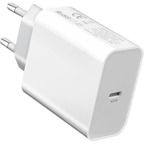 45W Chargeur USB C Rapide pour S26 S25 A57 5G A27 A37 A17 A56 A36 A26 A16 A55 A25 A35 A54 S26 Ultra/S26 Plus/S25 Edge/S24 FE S23/Z Fold 6 7/Z FILP 6 7 Type C Prise Adaptateur Secteur (1/5)